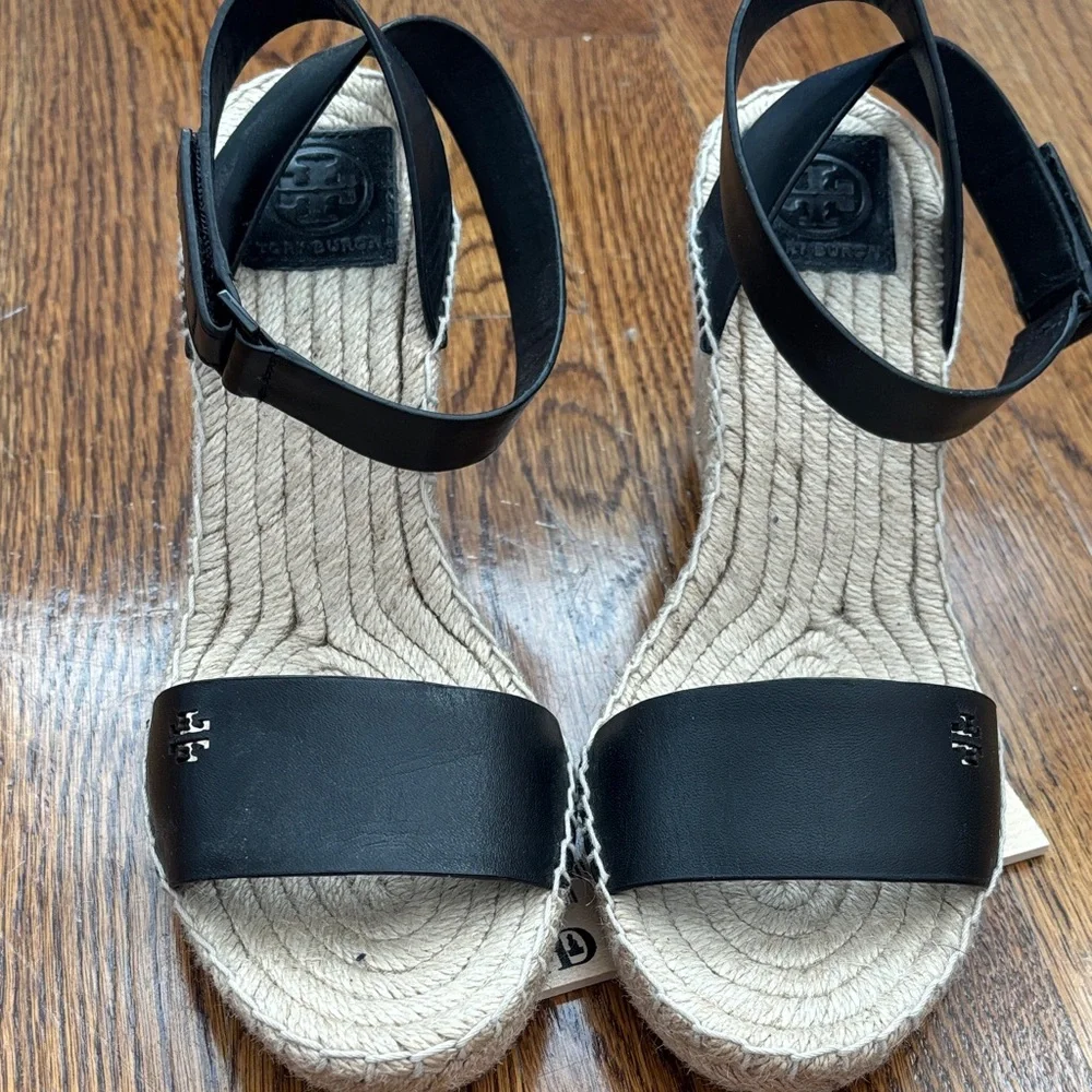 Tory Burch Black Espadrille Sandals - Picture 8 of 8